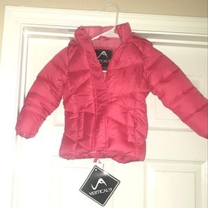 Vertical '9 Pink Bubble Coat 2T